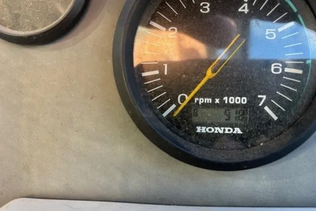 Slide: The Image of Close-up of a Honda tachometer on a 2023 North River 23' Seahawk boat. - 20