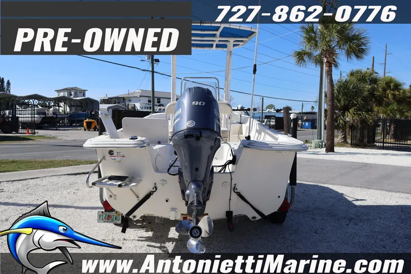 Slide: The Image of Pre-owned 2016 Carolina Skiff 178 DLV boat with Yamaha engine at Antonietti Marine. - 6