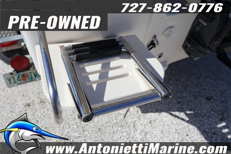 Slide: The Image of Pre-owned 2016 Carolina Skiff 178 DLV boat ladder, contact Antonietti Marine. - 7