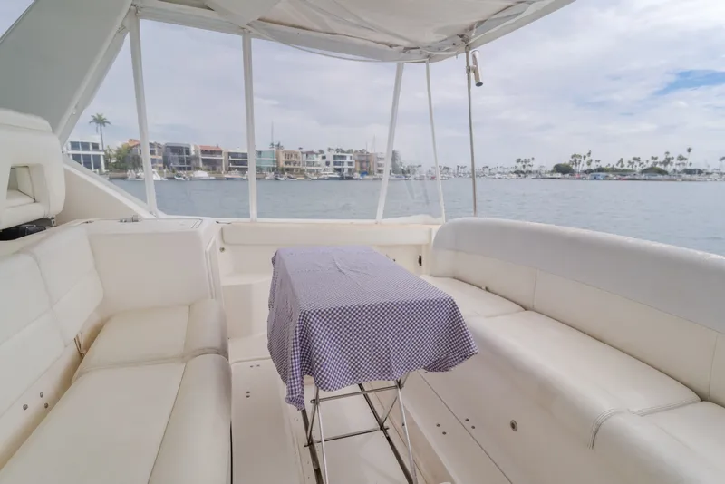 Slide: The Image of Interior of a 2004 Tiara Yachts 4000 with waterfront view. - 34