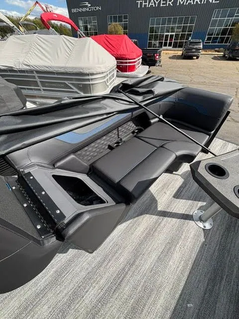 Slide: The Image of 2026 Bennington S Series 22 SSR with luxurious seating area. - 5