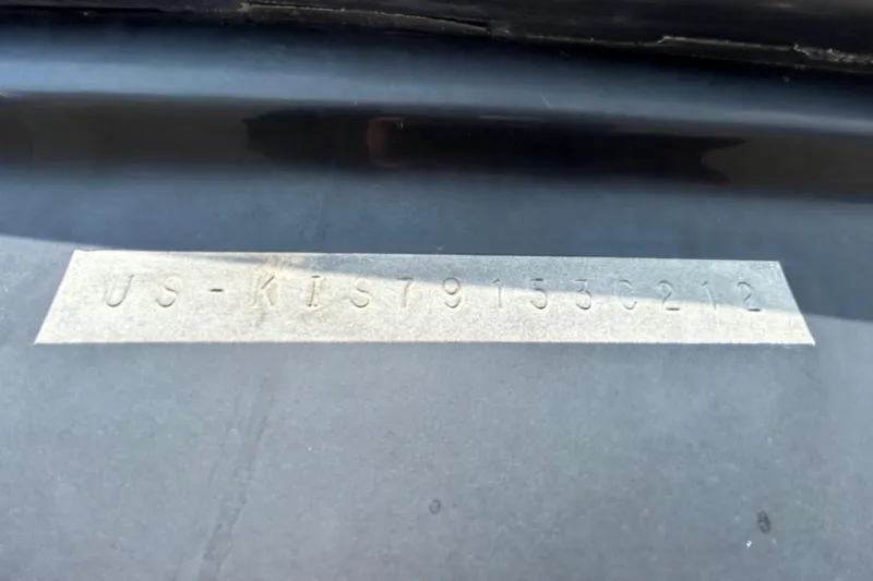 Slide: The Image of Hull identification number on a 2012 Crownline 236 SC boat. - 97