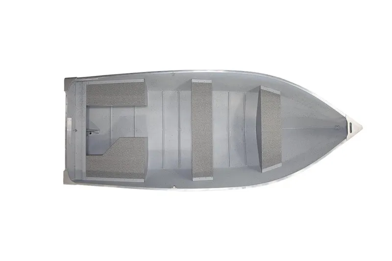 Slide: The Image of Manufacturer Provided Image: 2025 Lund WC-14 aluminum boat, top view, featuring spacious seating and durable design. - 14