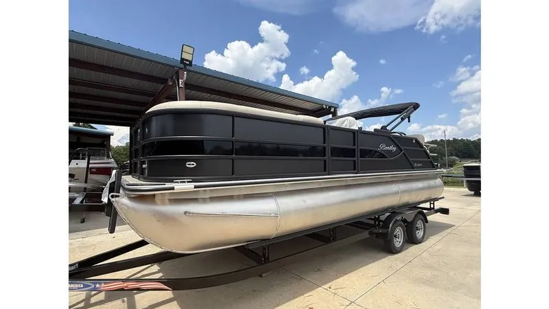 Slide: The Image of Bentley Pontoons Legacy Quad Swing Back 223 2026 - 6