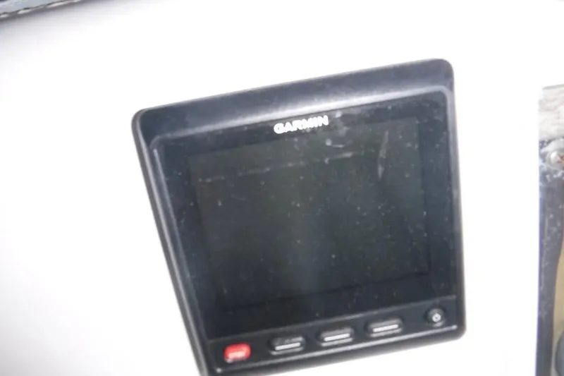 Slide: The Image of Garmin marine display on 1986 Fast Masthead Sloop Bowthruster yacht. - 11