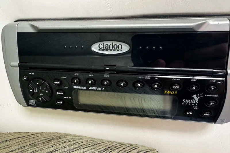 Slide: The Image of Clarion Marine stereo system in 2004 Four Winns 205 Sundowner boat. - 21