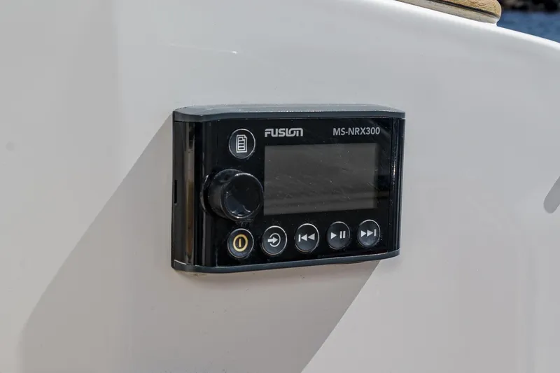 Slide: The Image of Fusion MS-NRX300 marine stereo on 2021 Sea Ray Sundancer 320 Outboard. - 32