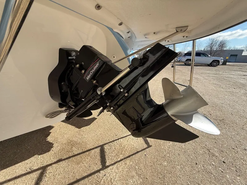 Slide: The Image of 2023 Monterey 224FS boat with MerCruiser drive. - 6