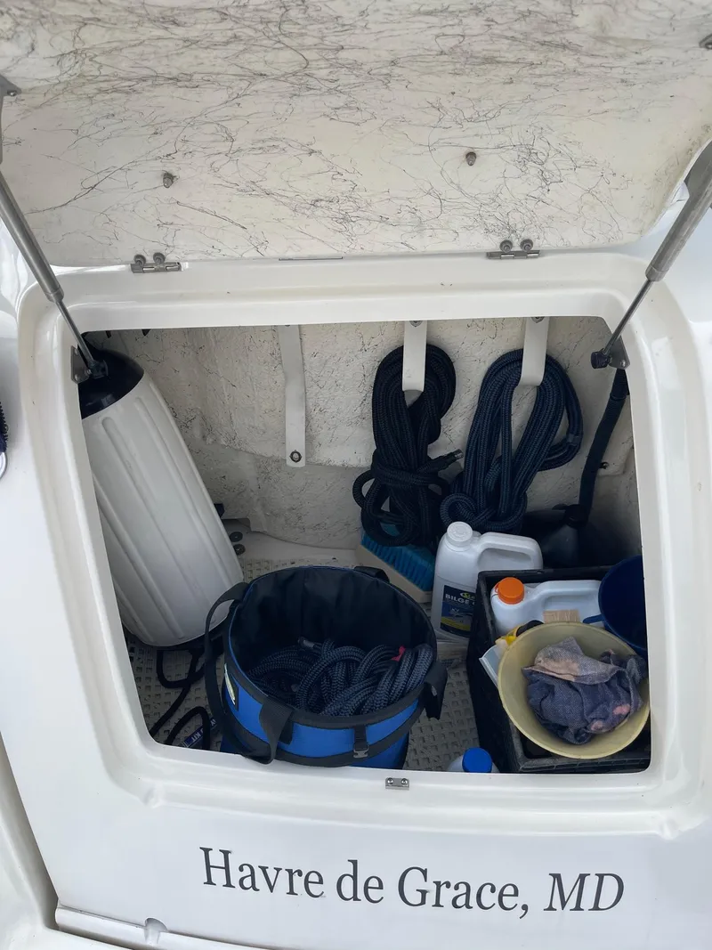 Slide: The Image of Storage compartment of a 2007 Sea Ray 380 Sundancer boat in Havre de Grace, MD. - 18