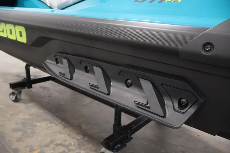 Slide: The Image of 2025 Sea-Doo GTI SE 170 side view, showcasing sleek design and vibrant color. - 19