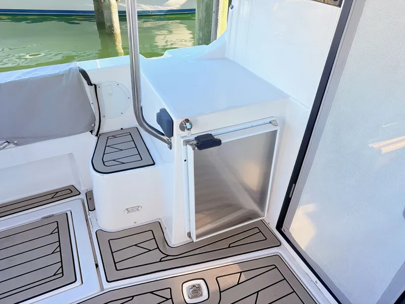 Slide: The Image of Interior of 2023 Cutwater 32 Coupe featuring stylish flooring. - 8