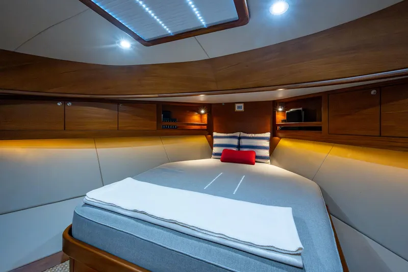 Slide: The Image of Luxurious cabin interior of 2017 Grand Banks 44 Eastbay SX yacht. - 38