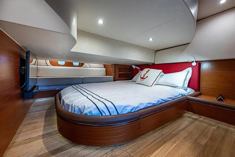Slide: The Image of Luxurious cabin interior of 2014 Zeelander Z44 yacht with elegant wood finish. - 10