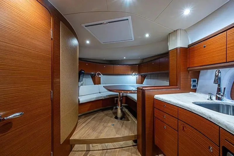 Slide: The Image of Luxurious interior of 2014 Zeelander Z44 yacht with wood finish and modern amenities. - 19
