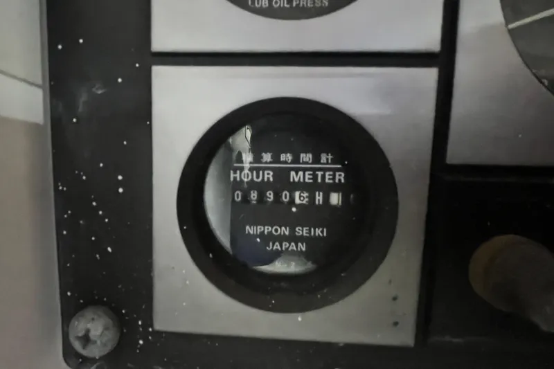 Slide: The Image of Hour meter on 2004 J Boats J/133, Nippon Seiki, Japan, reading 8906 hours. - 29