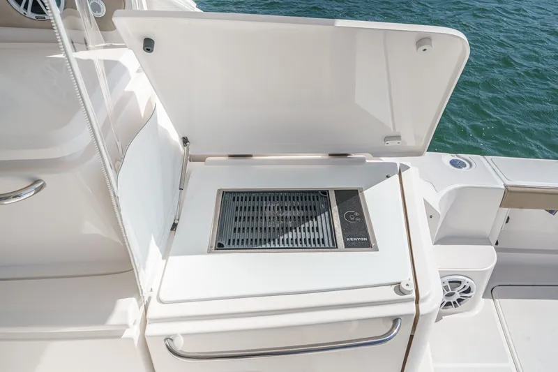 Slide: The Image of Grill area on a 2018 Tiara Yachts 43 Open yacht. - 21
