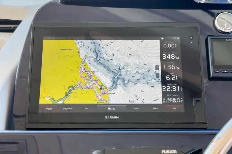 Slide: The Image of Garmin navigation system on Tiara Yachts 43 Open 2018. - 29