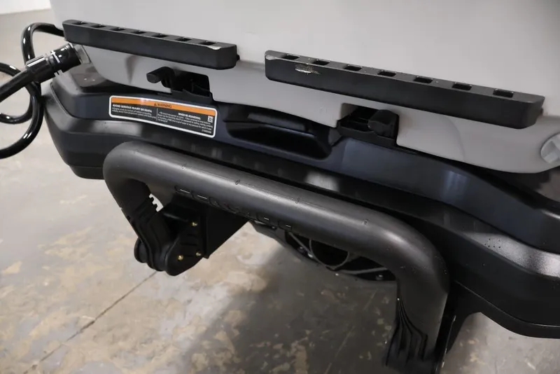 Slide: The Image of 2026 Sea-Doo FishPro Trophy 170 rear view, showcasing storage and attachment features. - 23