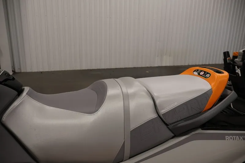 Slide: The Image of 2026 Sea-Doo FishPro Trophy 170 seat and controls, featuring sleek design and ergonomic comfort. - 19