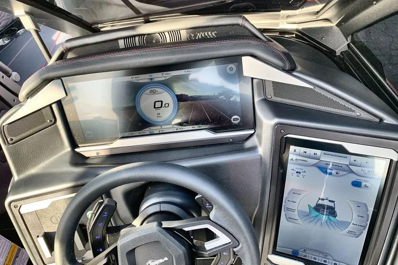 Slide: The Image of 2026 Supra SL 550 dashboard with advanced digital displays and steering wheel controls. - 15