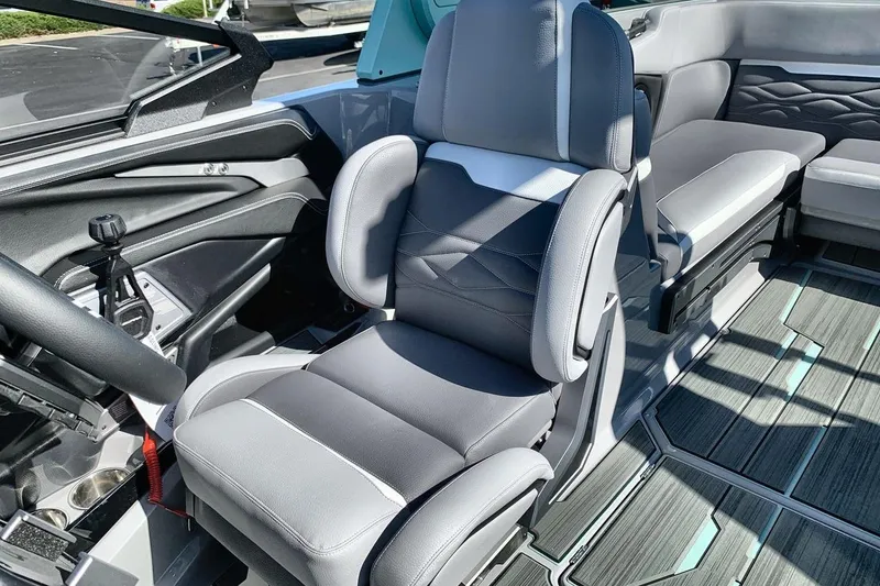 Slide: The Image of 2026 Supra SL 550 interior with luxurious gray seating and modern design elements. - 13