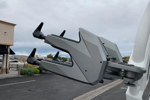 Slide: The Image of 2026 Supra SA 450 boat accessory, sleek design, mounted on a vehicle. - 18