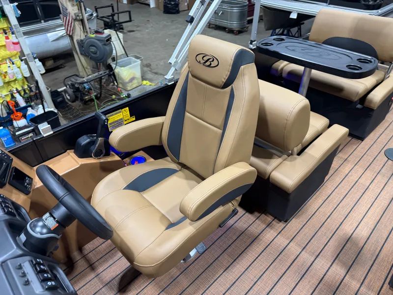 Slide: The Image of Interior of Bentley Pontoons Legacy 220 QSB Swingback, 2026 model. - 11