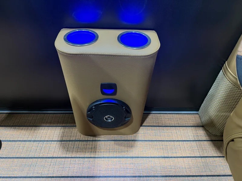 Slide: The Image of Illuminated cup holders in Bentley Pontoons Legacy 220 Navigator DL 2026. - 26