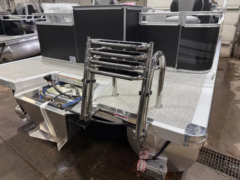 Slide: The Image of 2026 Tahoe Sport Rear Fish 2180 boat with stainless steel ladder. - 41