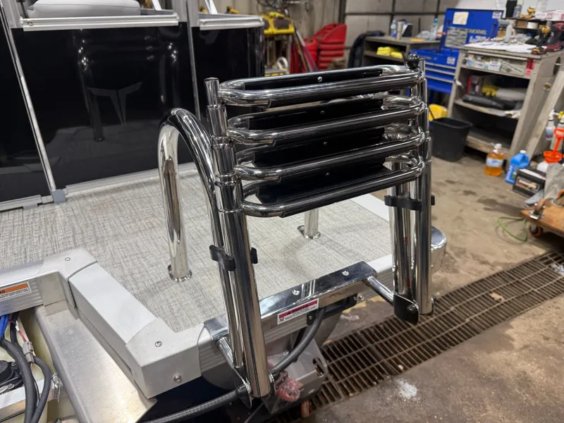 Slide: The Image of Tahoe Sport Quad Fish 1980 Pontoon 2026 with stainless steel ladder. - 38