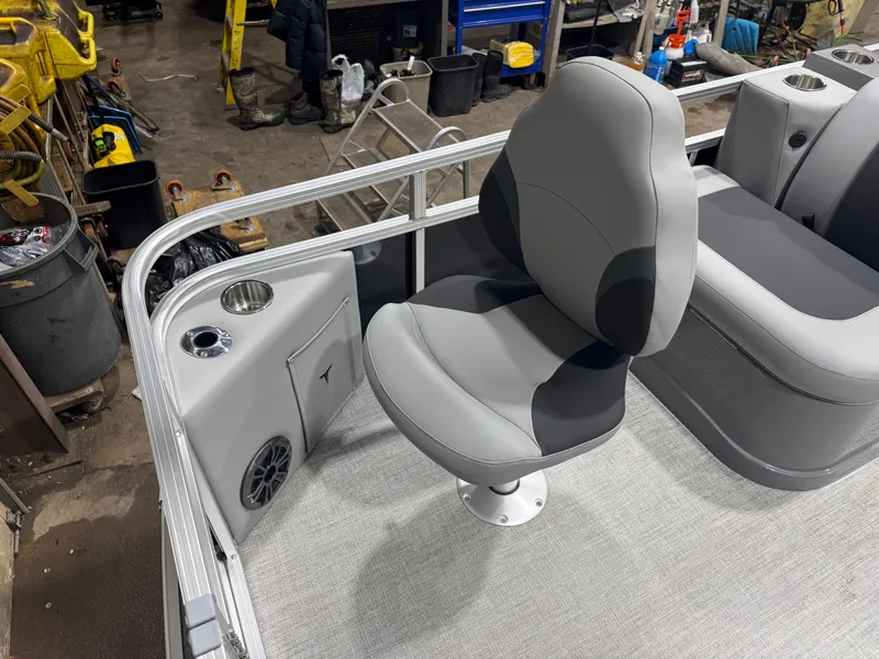 Slide: The Image of Interior of Tahoe Sport Quad Fish 1980 Pontoon 2026. - 8