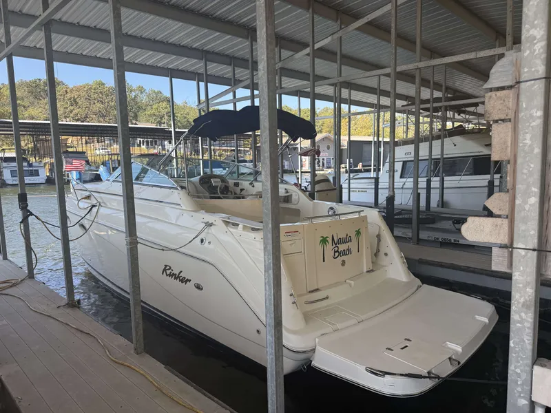 Slide: The Image of Rinker Fiesta Vee 270 boat docked, year 2000 model. - 15