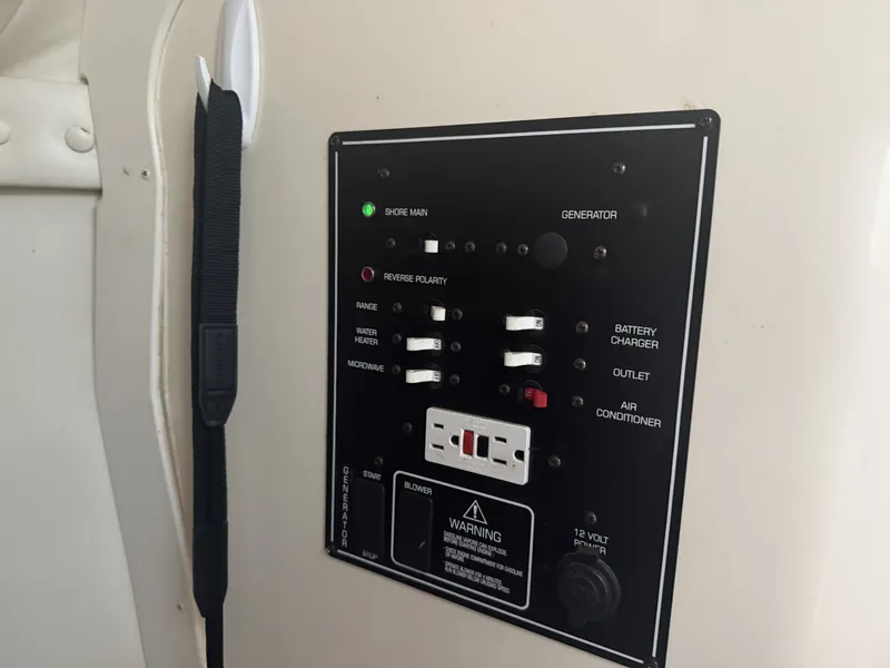 Slide: The Image of Control panel of Rinker Fiesta Vee 270 boat, year 2000. - 8