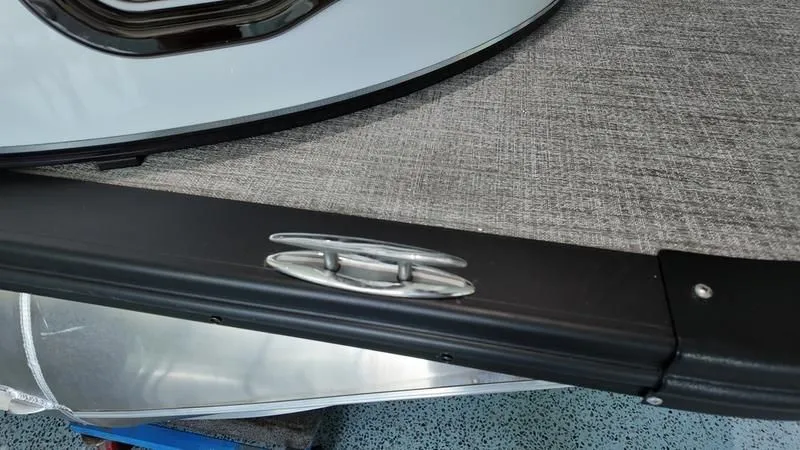 Slide: The Image of Close-up of a 2025 Avalon LSZ boat detail. - 26