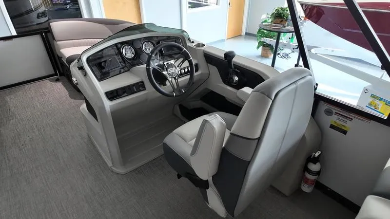 Slide: The Image of Interior of 2025 Avalon LSZ with modern helm station. - 7
