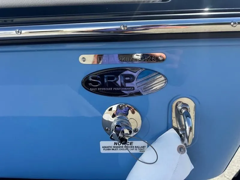 Slide: The Image of 2026 Malibu Wakesetter 22 LSV with SRP logo and ballast connection. - 11
