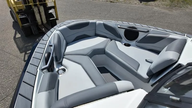 Slide: The Image of Interior of 2025 Malibu TXi with gray upholstery. - 12