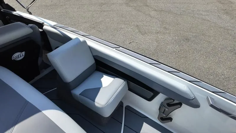 Slide: The Image of Interior of 2025 Malibu TXi with gray seating. - 19