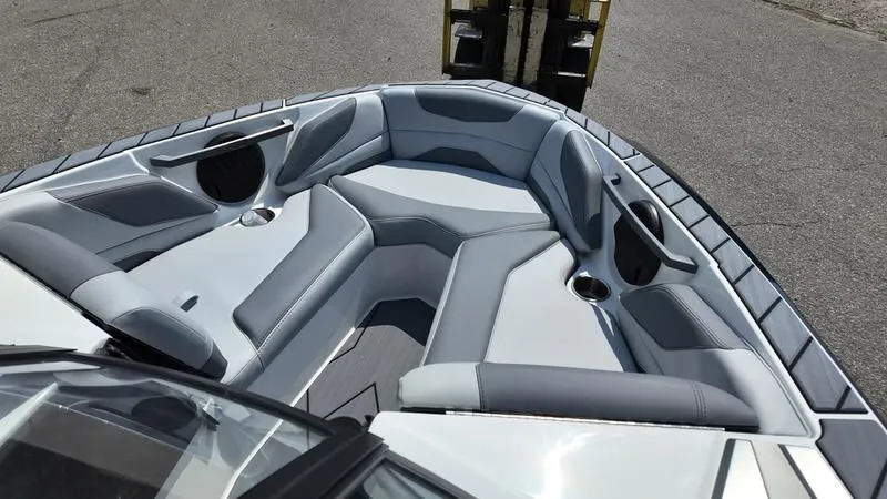 Slide: The Image of Interior of 2025 Malibu TXi with luxurious gray seating. - 25