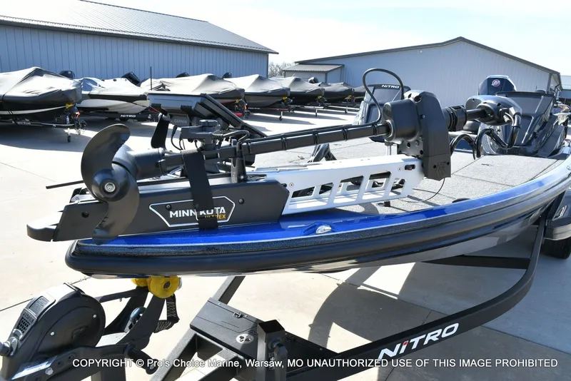 Slide: The Image of 2025 Nitro Z21 XL Pro Dual Console with Minn Kota motor. - 29