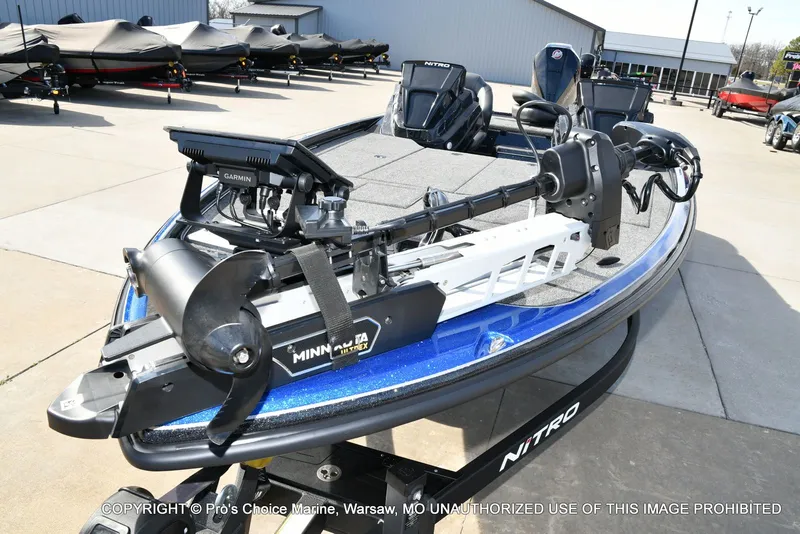 Slide: The Image of 2025 Nitro Z21 XL Pro Dual Console with Minn Kota motor. - 31