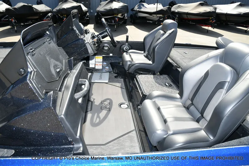 Slide: The Image of Interior of 2025 Nitro Z21 XL Pro Dual Console boat. - 41