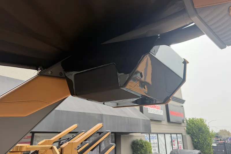 Slide: The Image of 2026 MasterCraft X24 boat speaker system with sleek design and modern features. - 76