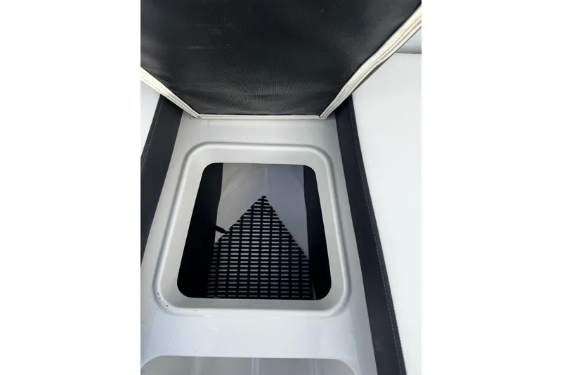 Slide: The Image of Storage compartment of 2023 Monterey M-225 boat, featuring a sleek interior design. - 33