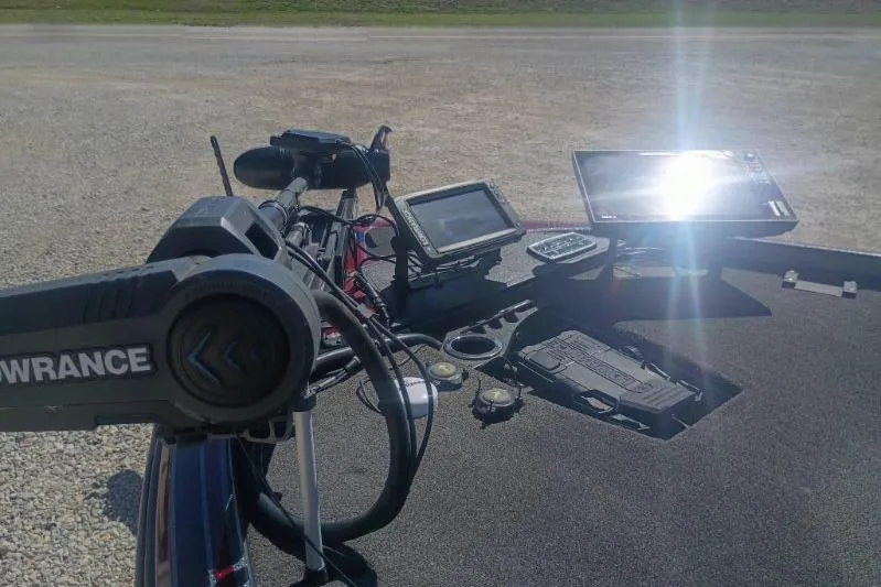 Slide: The Image of Nitro Z21 Pro 2048 boat dashboard with advanced navigation and control systems. - 7