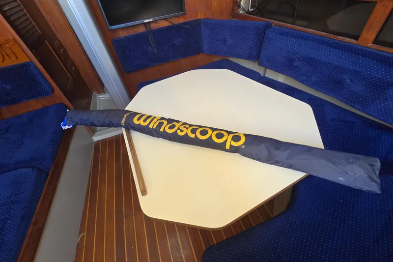 Slide: The Image of Interior of 1985 O'Day 31 sailboat with Windscoop on table. - 29