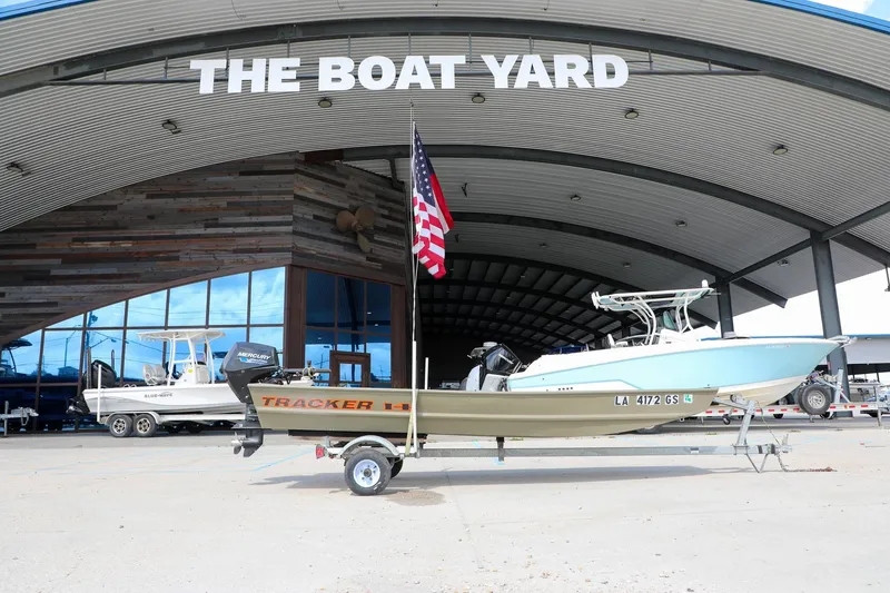 The Image of 2025 Tracker Grizzly 1436 Jon boat displayed at The Boat Yard dealership. - 0