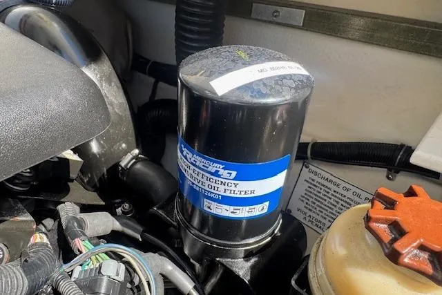 Slide: The Image of Mercury oil filter in 2007 Formula 353 FASTech engine compartment. - 35