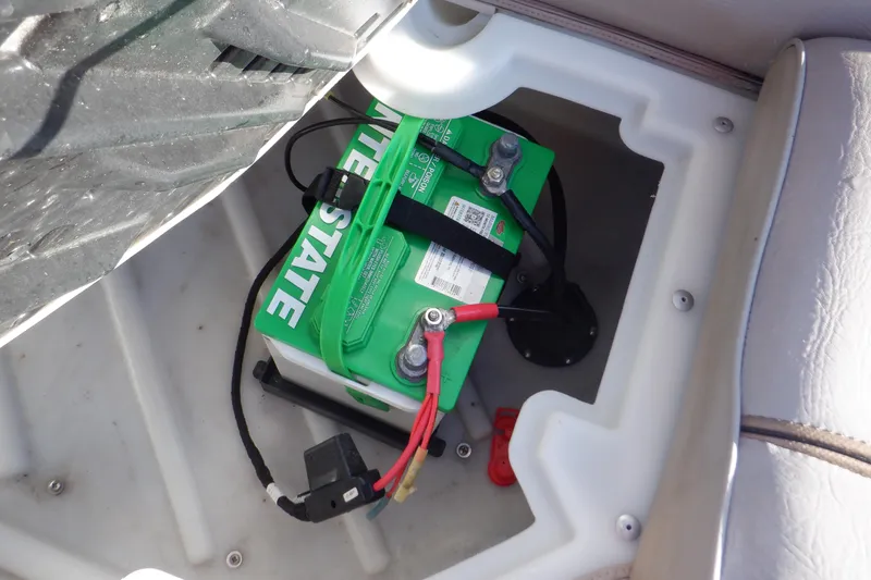 Slide: The Image of Battery compartment of 2009 Premier 225 Sunsation LTD boat. - 35