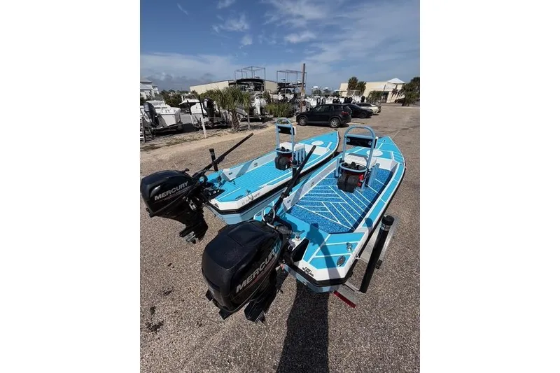 Slide: The Image of 2019 American Marine H:Skiff H13 boats with Mercury engines on a sunny day. - 17